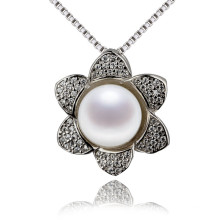 Snh Flower Shape Nice Women Freshwater Pearl Pendant